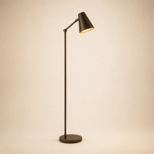 Slank gulvlampe i mørk bronze